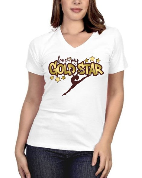 Gold Star Fan Shirt White