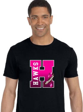 Football Breast Cancer Awareness Tee