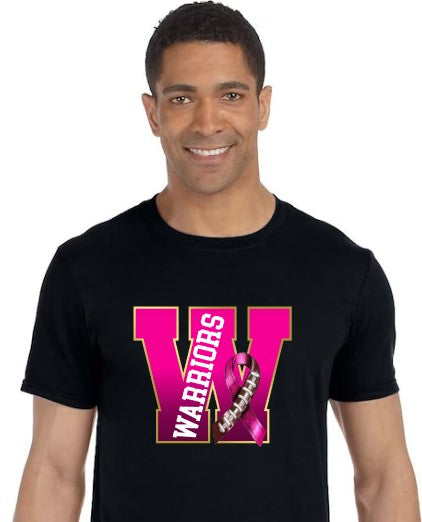 Football Breast Cancer Awareness Tee